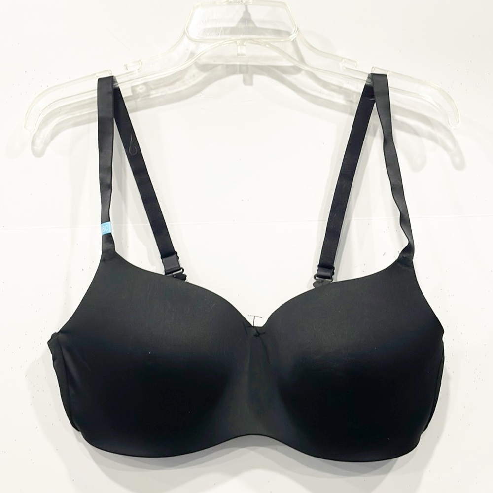 NEW SO INTIMATES Perfect Wire-Free Bra Black Adjustable Razorback Black 38C‎
